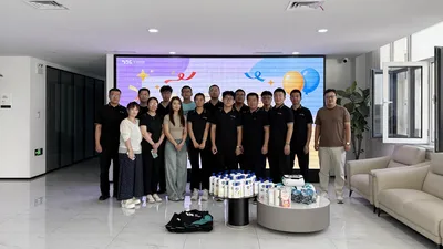 天信传感企业IP形象设计大赛颁奖活动员工合影